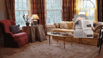 zitatrukse suprise happy mother's day falling newspaper GIF
