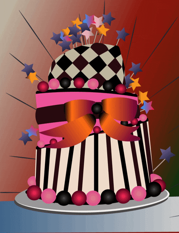 zitatrukse happy birthday cake GIF