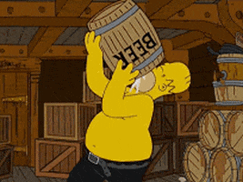 fantasyphish beer homer chugging GIF