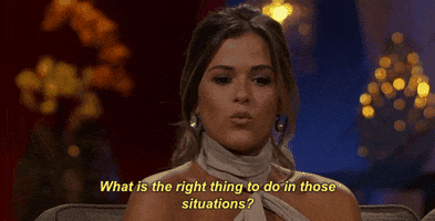 jojo fletcher what is the right thing to do in those situations GIF by The Bachelorette