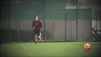 totti running GIF by AS Roma