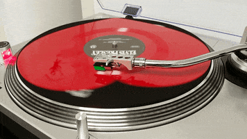 voodoodollrecords love heart vinyl record GIF