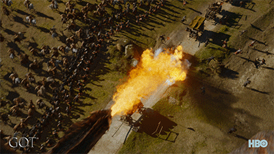 Game of Thrones season 7 episode 4 game of thrones fire GIF