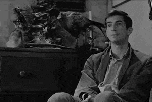 Psycho Anthony Perkins GIF by Top 100 Movie Quotes of All Time