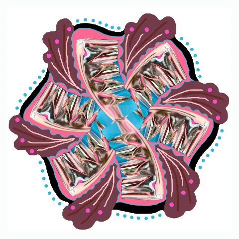 Mandala Spinning GIF