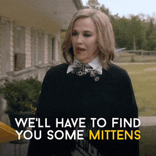 Freezing Schitts Creek GIF by CBC
