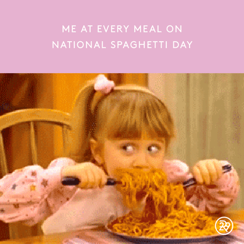 National Spaghetti Day GIF by Refinery 29 GIFs