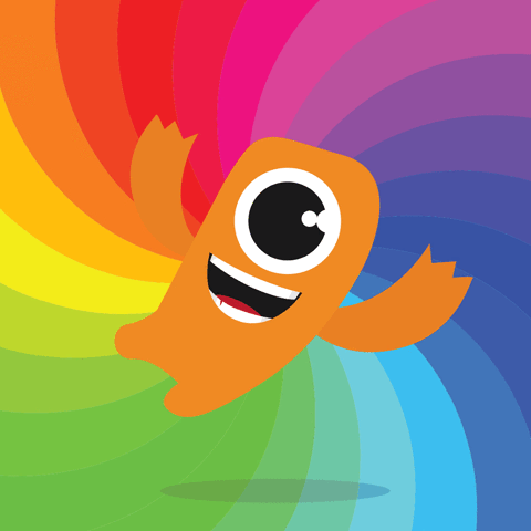eminentseo never ending rainbow with max the monster GIF