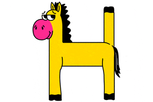 Horse Alphabet GIF