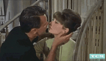 audrey hepburn kiss GIF by Turner Classic Movies