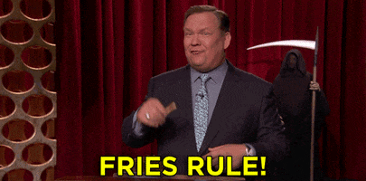 french fry day GIF by Team Coco