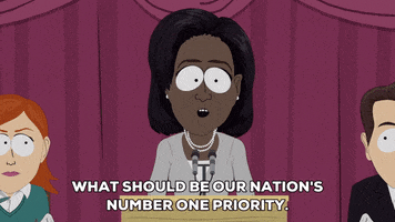 michelle obama audience GIF by South Park 