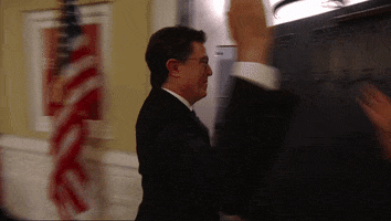High Five Stephen Colbert GIF by The Late Show With Stephen Colbert