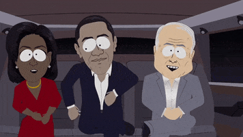 happy barack obama GIF by South Park 