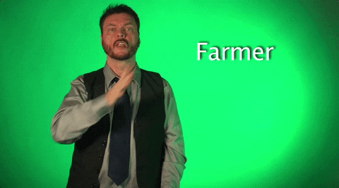 Sign Language Farmer GIF by Sign with Robert - Find & Share on GIPHY