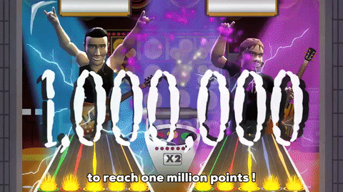 high score guitar hero screen GIF by South Park
