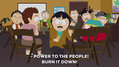 Image result for burn it down gif south park