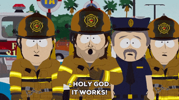 excited police GIF by South Park 