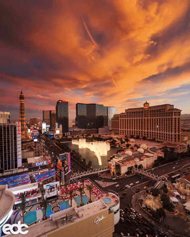 las vegas sunset GIF by Insomniac Events