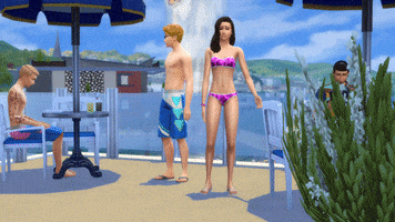 Beach Swimming GIF by The Sims