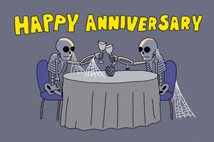 Happy Anniversary GIF by GIPHY Studios Originals