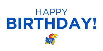 Happy Birthday GIF by University of Kansas