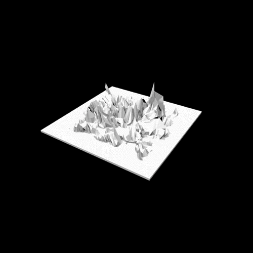 black and white 3d GIF by Loxel