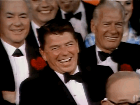 Image result for ronald reagan laughing
