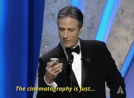 jon stewart the cinematography is just GIF by The Academy Awards