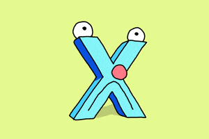 Alphabet Letter X Sticker by Studios 2016