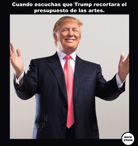 Backstage trump sue sylvester glee donald GIF