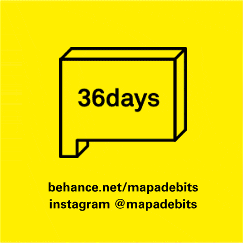 mapadebits 36daysoftype 36daysoftype03 vic reyes mapadebits GIF