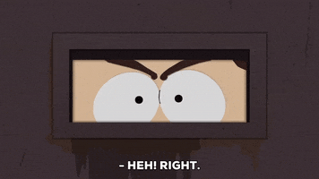 go away! eyes GIF by South Park 
