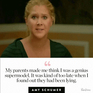 lying amy schumer GIF by PureWow