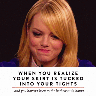 emma stone embarassed GIF by PureWow