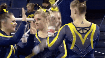 michigan women's gymnastics GIF by Michigan Athletics