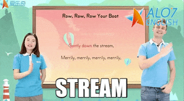 row your boat stream GIF by ALO7.com
