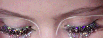 michaelangelo funny face think pink suzy parker GIF