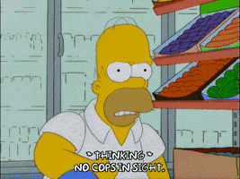 scheming homer simpson GIF