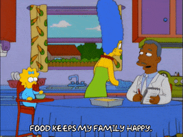 marge simpson serving food GIF