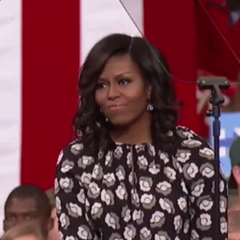 happy michelle obama GIF by Election 2016