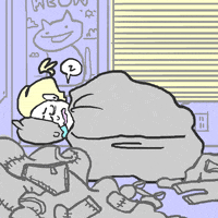 sleepy dorm life GIF by Sarah Schmidt