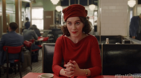 Rachel Brosnahan Miriam GIF by The Marvelous Mrs. Maisel