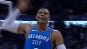 Cant Hear You Russell Westbrook GIF