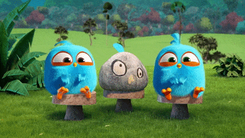 blues triplets GIF by Angry Birds