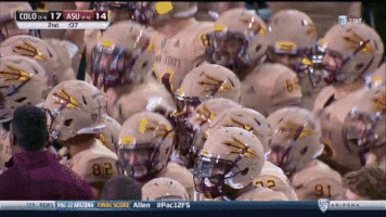 Asu Football Forks Up GIF by Sun Devils