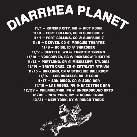 Diarrhea Planet Tour GIF by Infinity Cat Recordings