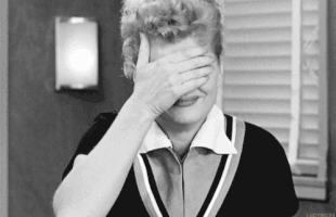 Look Down I Love Lucy GIF