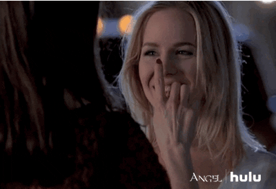 Julie Benz Angel GIF by HULU - Find & Share on GIPHY