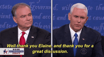 debate thank you elaine and thank you for a great discussion GIF by Election 2016